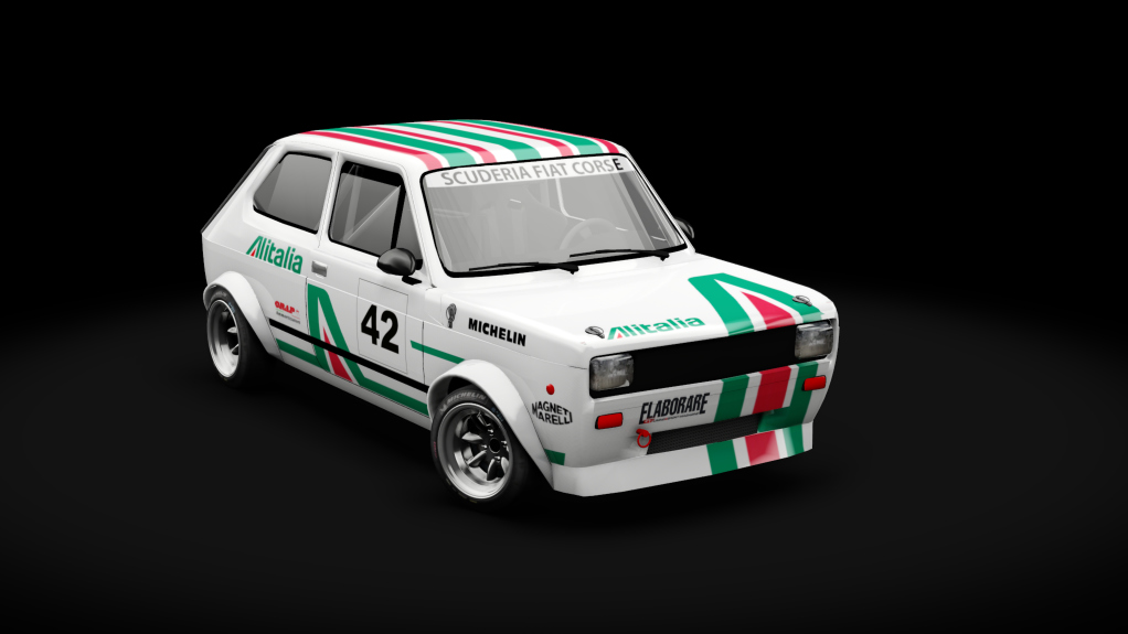 Fiat 127 Sport Abarth Gr.2, skin alitalia