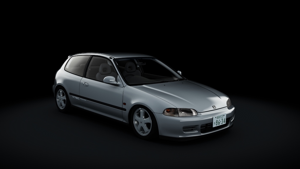 Honda Civic SiR-II, skin 01_vogue_silver_metallic
