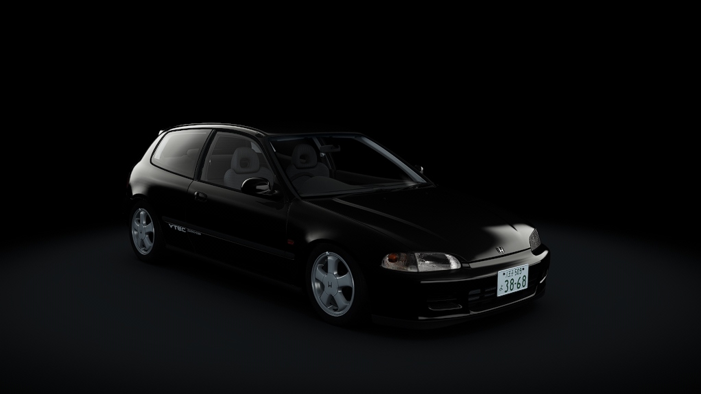 Honda Civic SiR-II, skin 03_flint_black_metallic