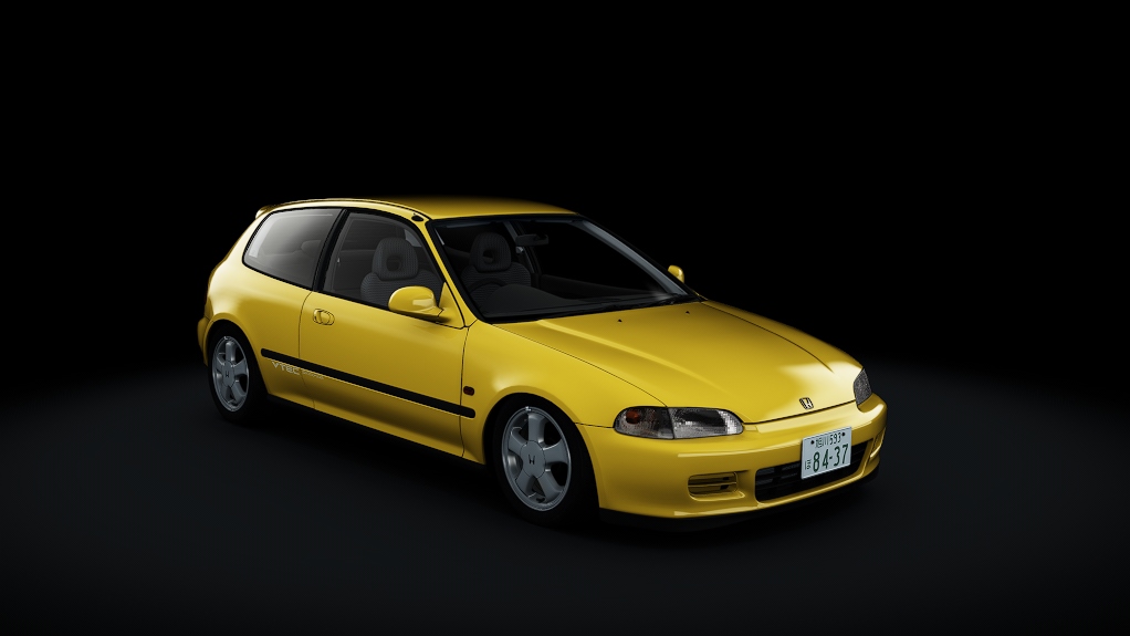 Honda Civic SiR-II, skin 05_carnival_yellow