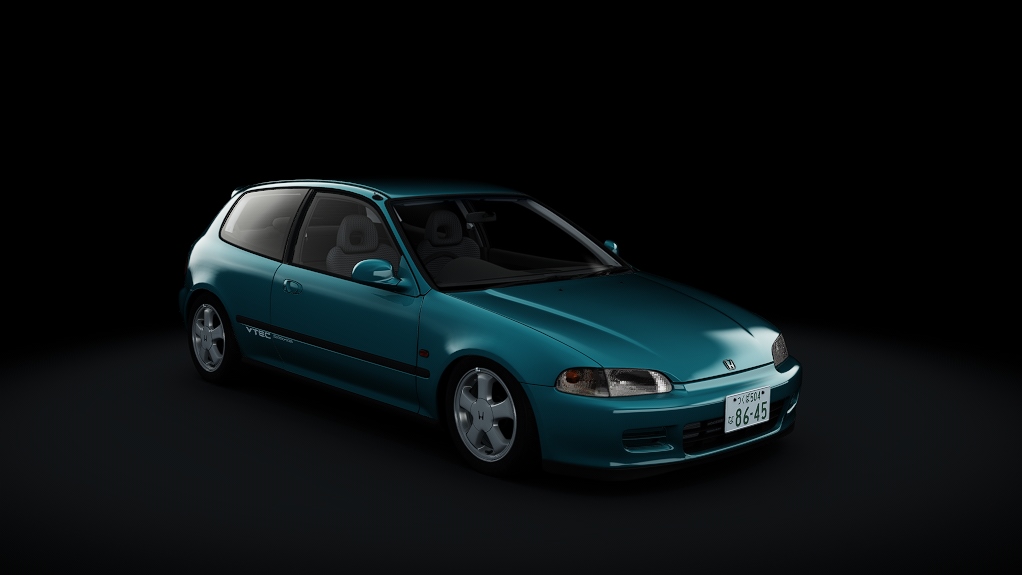 Honda Civic SiR-II, skin 06_tahitian_green_pearl