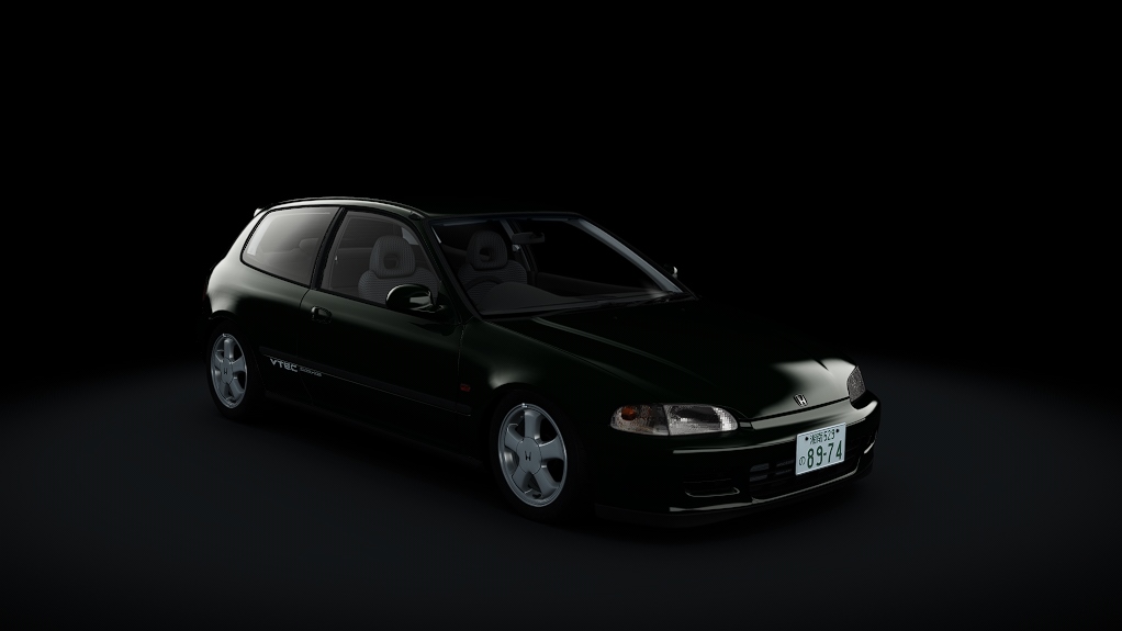 Honda Civic SiR-II, skin 07_lausanne_green_pearl