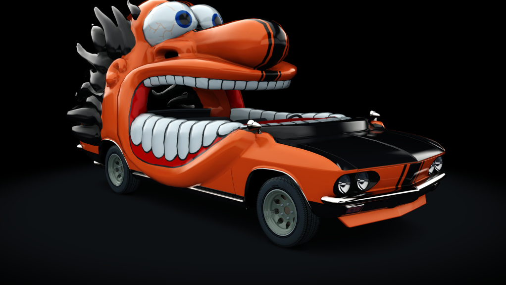 Yenko Stinger Art Car, skin orange_black_stripe