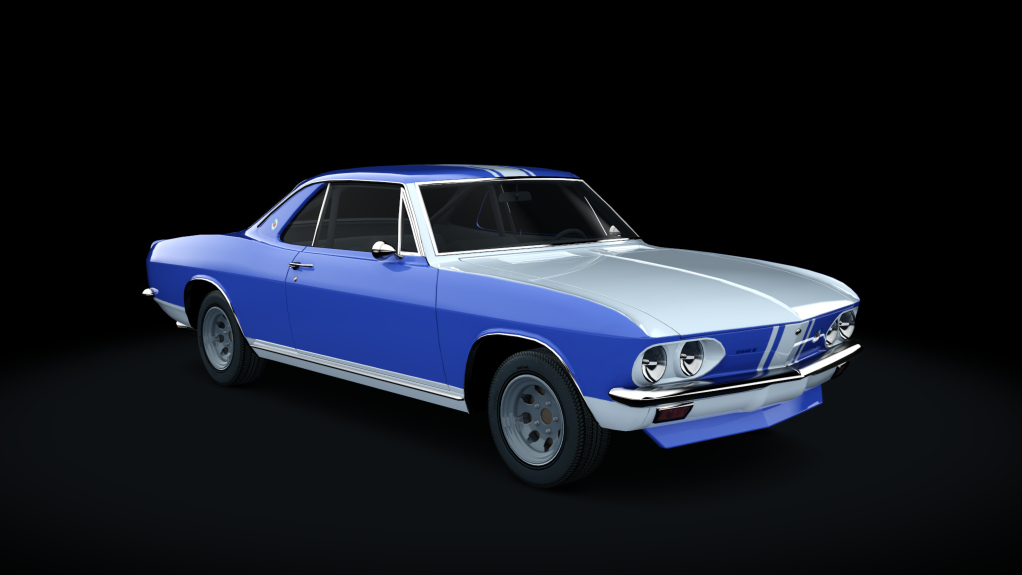 Yenko Stinger Corvair, skin blue_white_stripe