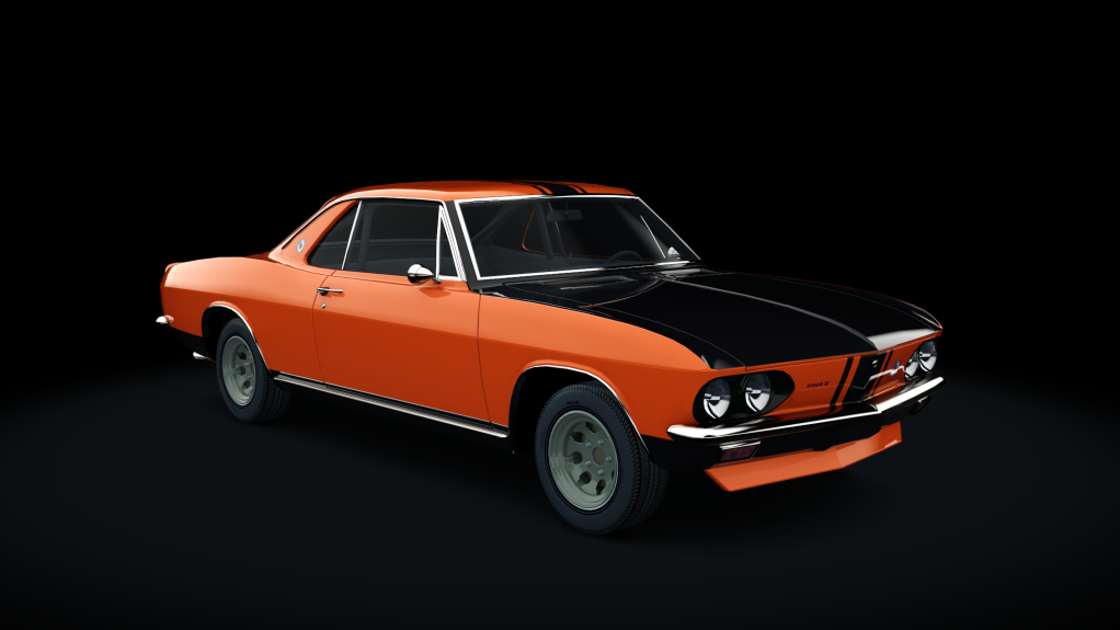 Yenko Stinger Corvair, skin orange_black_stripe