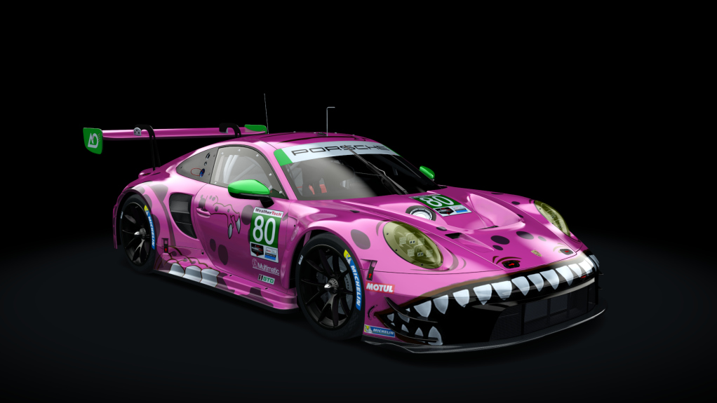 Porsche 992 GT3 R, skin #80 Roxy