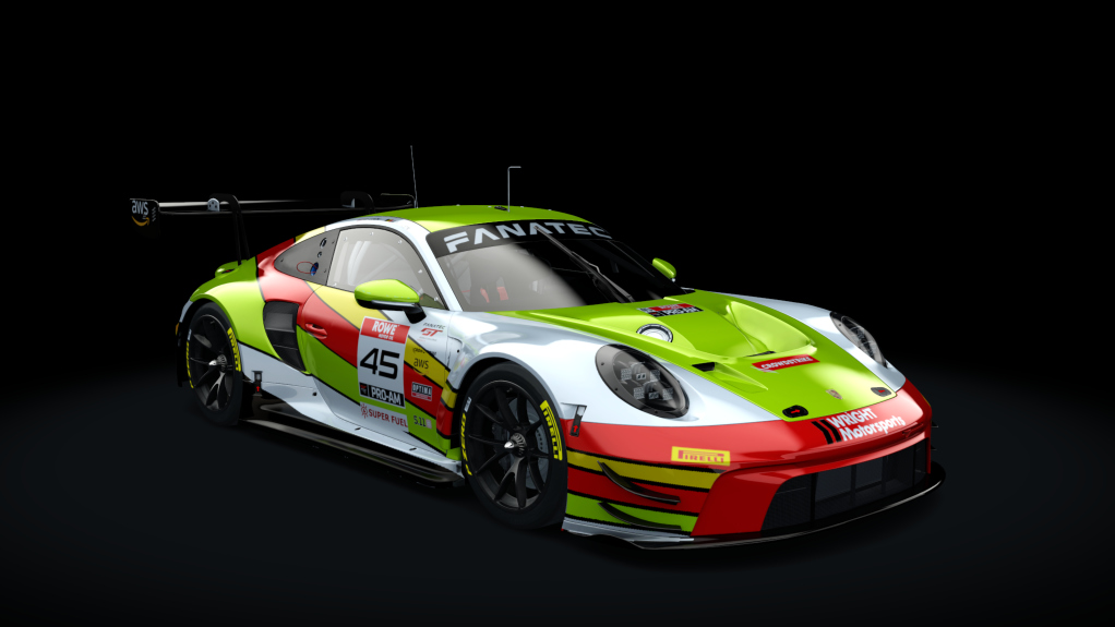 Porsche 992 GT3 R, skin GTWCA #45 Wright Motorsports
