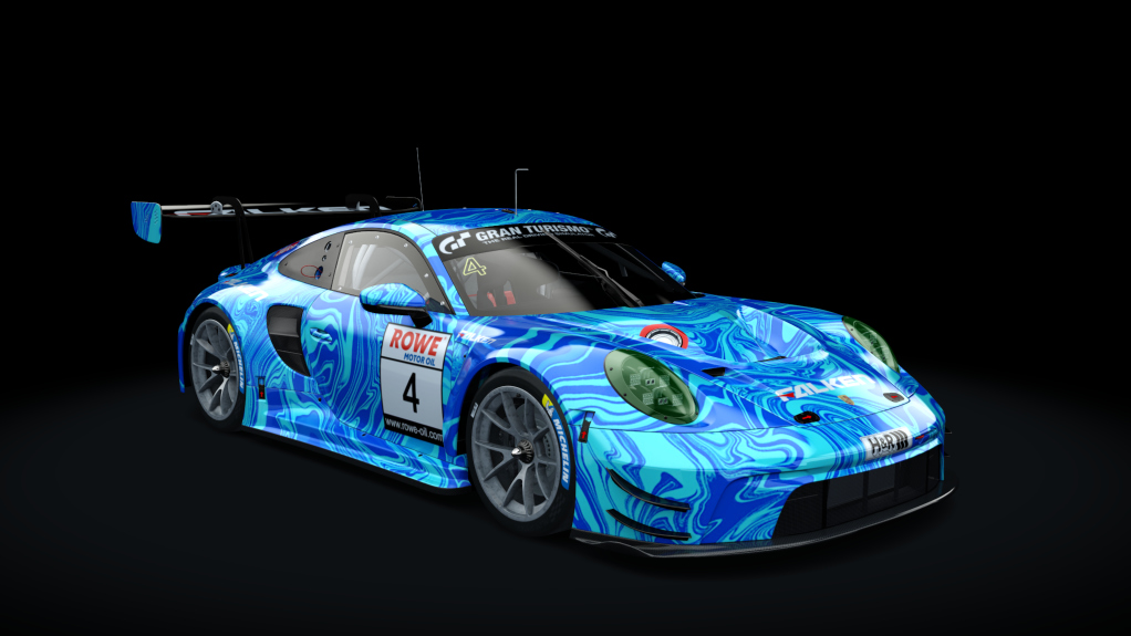 Porsche 992 GT3 R, skin ROWE 4