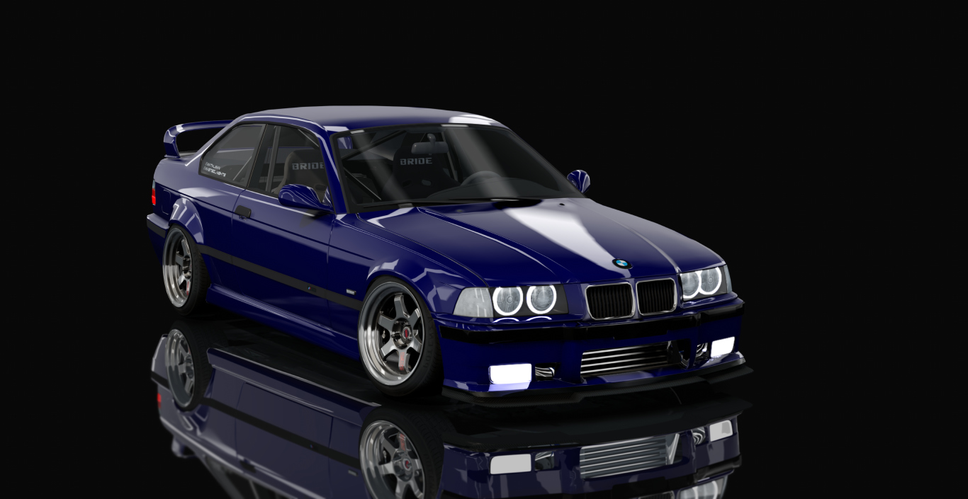 BMW 328i E36 RB26, skin 03_Blue