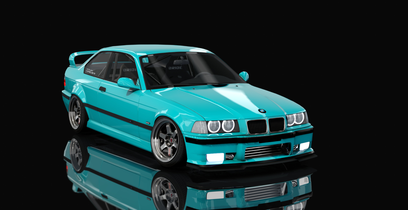 BMW 328i E36 RB26, skin 05_Turkise