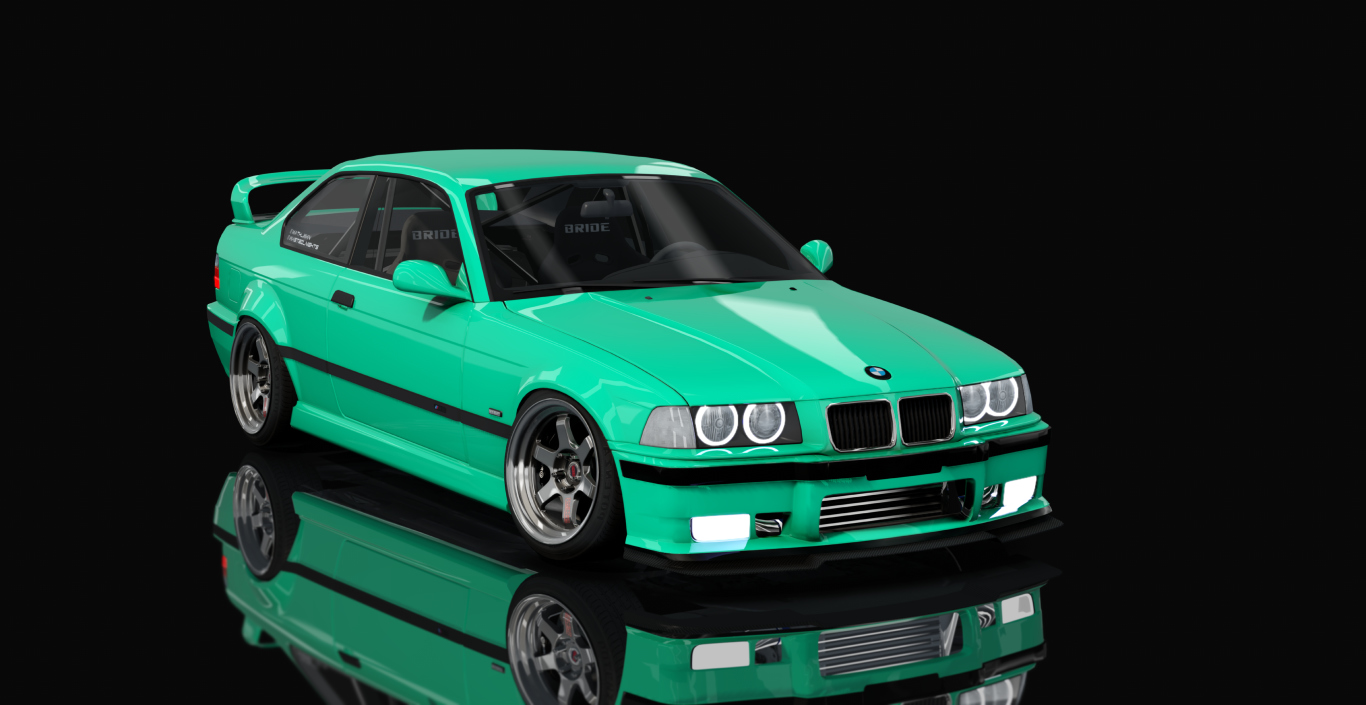 BMW 328i E36 RB26, skin 06_Green
