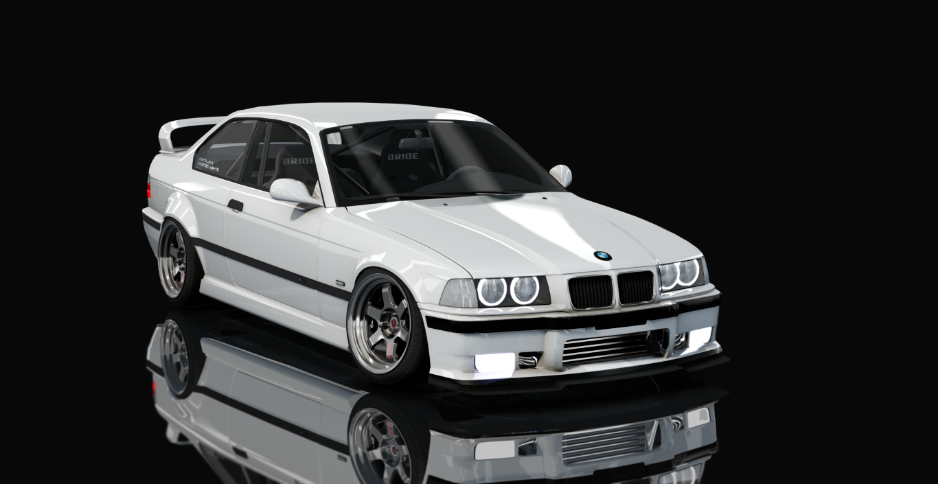 BMW 328i E36 RB26, skin 12_White